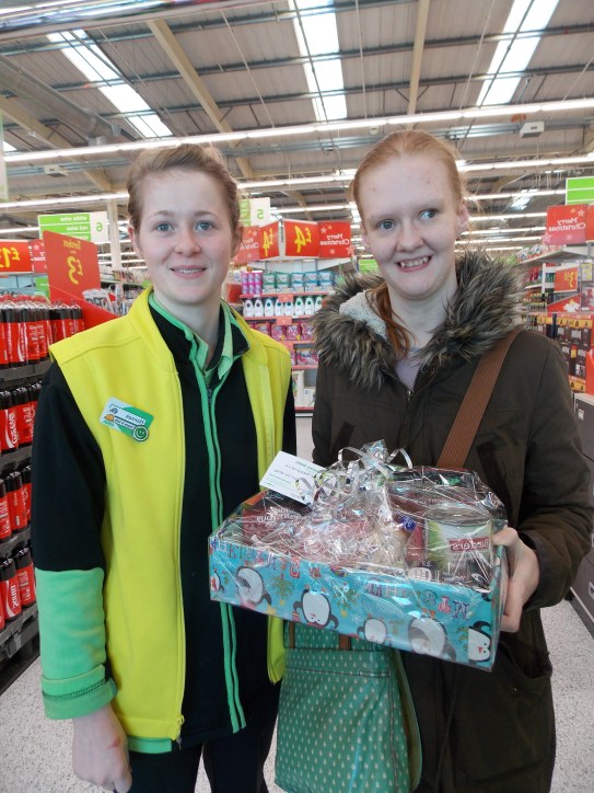 Receiving a donation from Asda